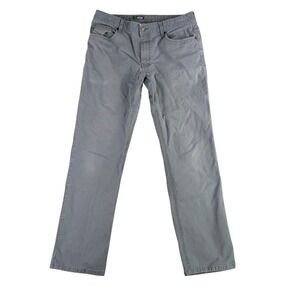 Stio Rivet Pant Men 33x32 Grey Organic Cotton Stretch Canvas Outdoor 200091